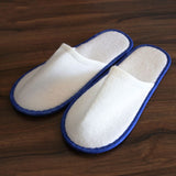 5 Pairs Disposable Slippers Hotel Travel Slipper Sanitary Party Home Guest Use Men Women Unisex Closed Toe Shoes Salon Homestay