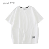 WAVLATII 2022 New Women 100% Cotton T shirts Female Green Fashion Oversized Streetwear Short Sleeve Tees Tops for Summer WT2201