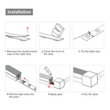 WS2812B WS2811 Neon Sign Tube SK6812 RGBW LED Strip Light Silica Gel 1m 2m 3m 4m 5m Flexible Neon Soft Lights Tube for Outdoors
