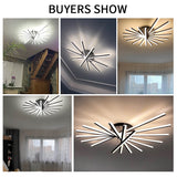 Modern LED Chandeliers Indoor Lighting For Study Living Room Bedroom Lamps Gold/Black/White Lustre Lights fixtures Input 90-220V