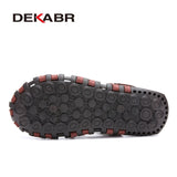 DEKABR Summer Men's Sandals Beach Shoes Summer Leisure Beach Roman Men Outdoor Sandals High Quality Soft Bottom Sandals Slippers