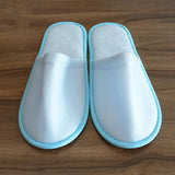 5 Pairs Disposable Slippers Hotel Travel Slipper Sanitary Party Home Guest Use Men Women Unisex Closed Toe Shoes Salon Homestay