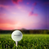 Crestgolf 12pcs/Box Golf Balls Maximum Distance 3-Piece Golf Ball for Professional Competition White Color