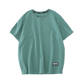 WAVLATII 2022 New Women 100% Cotton T shirts Female Green Fashion Oversized Streetwear Short Sleeve Tees Tops for Summer WT2201
