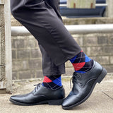 Brand Men's Socks Soft and breathable High Quality Cotton black Classic pattern Happy Gentleman Plus Size Mens dress Socks
