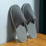 5 Pairs Disposable Slippers Hotel Travel Slipper Sanitary Party Home Guest Use Men Women Unisex Closed Toe Shoes Salon Homestay