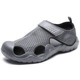 Breathable Mesh Men sandals Outdoor Summer Men Sneakers shoes  Plastic Men Casual shoes Summer Beach Shoes Water Shoes