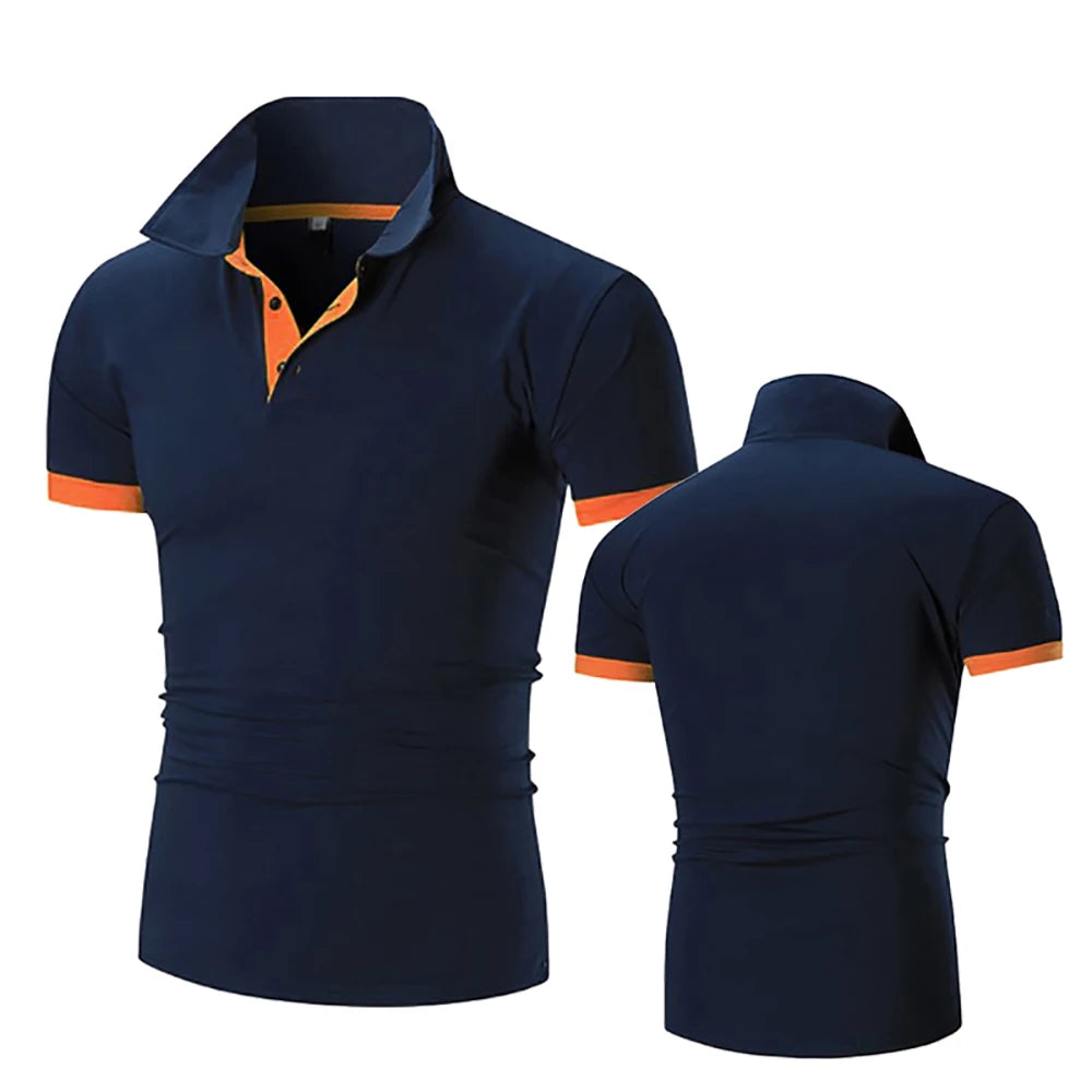 メンズウェア DECEMBERMAY Men's Color combination polo DECEMBERMAY Men's Color combination polo