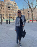 SLTNX Fashion Jackets for Women 2023 Autumn Coats Female Turndown Collar Chic Single-breasted New Outerwear Ladies Casual Jacket