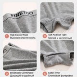 FINETOO 2PCS/Set Women Cotton Panties Female Boxer Boyshort Low Waist Letter Logo Sport Underwear Ladies Pants Intimate Lingerie