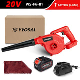 VVOSAI 20V Garden Cordless Blower Vacuum Clean Air Blower for Dust Blowing Dust Computer Collector Hand Operat Power Tool