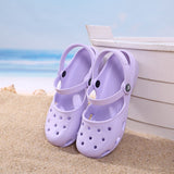 New Arrival Women's Flats Sandals Karin Mary Jane Summer Cheap Mule Clogs Ladies Girls Garden Shoes Nursing Work Slippers Black