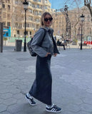 SLTNX Fashion Jackets for Women 2023 Autumn Coats Female Turndown Collar Chic Single-breasted New Outerwear Ladies Casual Jacket