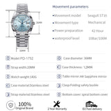 PAGANI DESIGN DD36 Men's Watches Luxury Automatic Watch Men AR Sapphire Glass Mechanical Wristwatch Men 10Bar ST16 Movt 2023 New