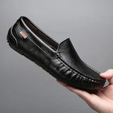 2023 Breathable Genuine Leather Men Loafers Fashion Casual  Business Driving Casual Shoes for Men Spring Autumn New Male Shoes