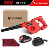 VVOSAI 20V Garden Cordless Blower Vacuum Clean Air Blower for Dust Blowing Dust Computer Collector Hand Operat Power Tool