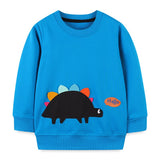 2023 Winter Cartoon Dinosaur Jumper Top Boys Long Sleeve Cotton Sweatshirt Children's Pullovers Fashion Boy Hoodies Kids Clothes