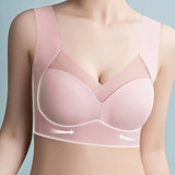 Top Seamless Womens Bras Large Size Top Support Show Small Comfortable No Steel Ring Underwear Yoga Fitness Sleep Vest