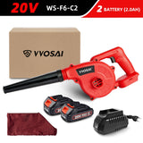 VVOSAI 20V Garden Cordless Blower Vacuum Clean Air Blower for Dust Blowing Dust Computer Collector Hand Operat Power Tool
