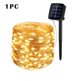 32m/22m/12m/7m Solar Led Lights Outdoor Festoon Led Lamp Solar Garden Outdoor Fairy String Garland Christmas Decor 5/4/3/2/1pack