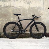 METTLER Track Bike With 70mm Rim Three Spoke Wheel Aluminum Alloy Frame Fork Single Speed 700C Fixed Gear Racing Fixie Bicycle