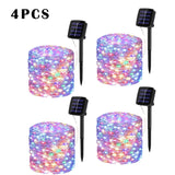 32m/22m/12m/7m Solar Led Lights Outdoor Festoon Led Lamp Solar Garden Outdoor Fairy String Garland Christmas Decor 5/4/3/2/1pack