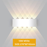 LED Wall Lamp Outdoor Waterproof IP65 Interior Wall Light 4W6W 8W 10W Garden Lights Aluminum Bedroom Living Room Stairs Lighting