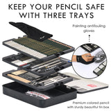 70Pieces Drawing Sketching Pencils Set Graphite Charcoal Pencil Wood Pencils Drawing Supplies Sketching Artist Supplies