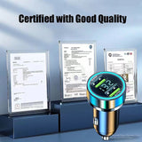 2 Port Super Fast USB Car Charger for iPhone 14 Pro Max 13 12 11 Oneplus Huawei OPPO Samsung Xiaomi 240W Quick Charging Adapter