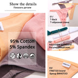 3PCS/Set Women Cotton Panties Sexy T-Back Thong Adjustable Waist G-String Underwear Breathable Soft Intimates Lingerie FINETOO