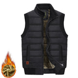 2022 Men's Winter Jackets Sleeveless Vest Thick Fleece Warm Waistcoat Male Plush Casual Windproof Big Size Plus 8XL Large