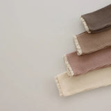 Baby Pants 2022 Knitted Candy Color Bottoms Outfits Toddler Girls Ribbed Leggings Striped Casual Trousers Baby Girls Clothes