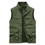 Outdoors Men's Waistcoat Camping Vests Photography Coat Best Fishing Vest Elegant Man Cardigan Climbing Work Sleeveless Biker