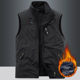Outdoors Gilet Men Casual Heated Vest Man Plus Size Body Warmer Hiking Clothing Luxury Thermal Fashion Men's Heating Winter Coat