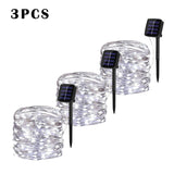 32m/22m/12m/7m Solar Led Lights Outdoor Festoon Led Lamp Solar Garden Outdoor Fairy String Garland Christmas Decor 5/4/3/2/1pack