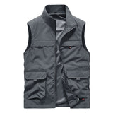 Outdoors Men's Waistcoat Camping Vests Photography Coat Best Fishing Vest Elegant Man Cardigan Climbing Work Sleeveless Biker