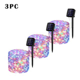 32m/22m/12m/7m Solar Led Lights Outdoor Festoon Led Lamp Solar Garden Outdoor Fairy String Garland Christmas Decor 5/4/3/2/1pack