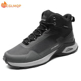 2022 New Winter Men Snow Boots Waterproof Leather Sneakers Warm Plush High Quality Outdoor Hiking Boots Work Shoes Big Size 48