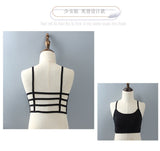 Girls Bra Beautiful Back Summer Cotton Underwear Black and White Children's Development Period Tube Top Underwear 9-18 Years Old