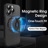 Carbon Fiber for iphone 12 13 14 pro Max Case Magsafe Magnetic Wireless Charging Case For iPhone 13 12 Pro Max 14Plus Hard Cover