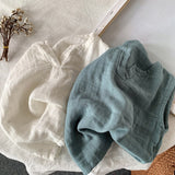 Children's Double Gauze Cotton Tank Top Summer New Boys And Girls Baby Casual Breathable Thin Sleeveless T-Shirts WT830