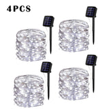 32m/22m/12m/7m Solar Led Lights Outdoor Festoon Led Lamp Solar Garden Outdoor Fairy String Garland Christmas Decor 5/4/3/2/1pack