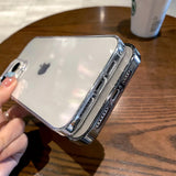 Luxury Transparent Hard Plastic PC Case For iPhone 14 13 12 Mini 11 Pro Max X XR XS 7 8 Plus SE 3 Shockpoof Crystal Clear Cover