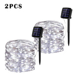 32m/22m/12m/7m Solar Led Lights Outdoor Festoon Led Lamp Solar Garden Outdoor Fairy String Garland Christmas Decor 5/4/3/2/1pack