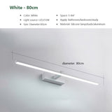 Led Mirror Lights Wall Lamps Bathroom Waterproof White Black LED Flat Lamp Modern Indoor Wall lamp Bathroom Lighting Make Up