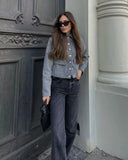 SLTNX Fashion Jackets for Women 2023 Autumn Coats Female Turndown Collar Chic Single-breasted New Outerwear Ladies Casual Jacket