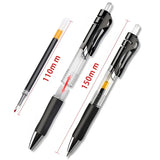 23pcs Retractable Ballpoint Pen Large Capacity 0.5mm Ballpoint Pen Black/Red/Blue Replaceable Refill Stationery School Supplies