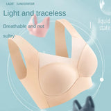Top Seamless Womens Bras Large Size Top Support Show Small Comfortable No Steel Ring Underwear Yoga Fitness Sleep Vest