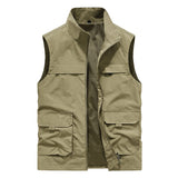 Outdoors Men's Waistcoat Camping Vests Photography Coat Best Fishing Vest Elegant Man Cardigan Climbing Work Sleeveless Biker