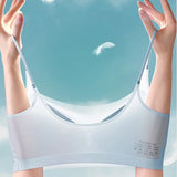 Ultra-thin Seamless Padded Bras For Women Ice Silk Underwear Small Chest Sexy Lingerie Push Up Bra Sexy Tube Tops Bra Intimates